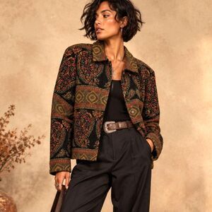 Vintage Gotcha Covered Tapestry Paisley Jacket Large
